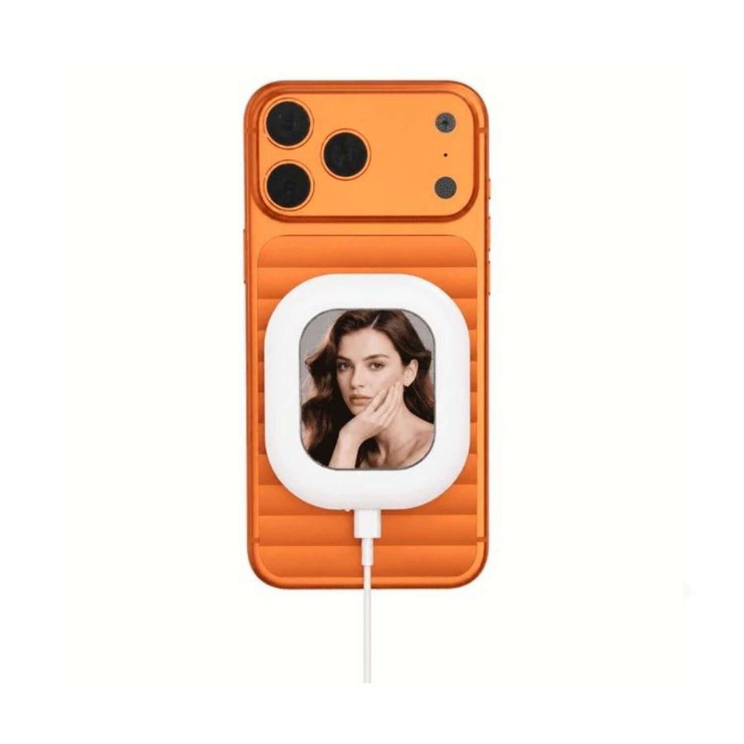 Mini Pantalla Selfie Magn&eacute;tica Con Luz Led Y Cable Usb-c Celular image number 5.0