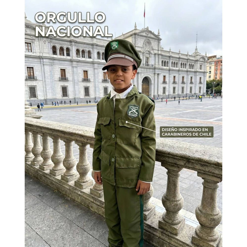 Disfraz Carabinero Policia Chile image number 6.0