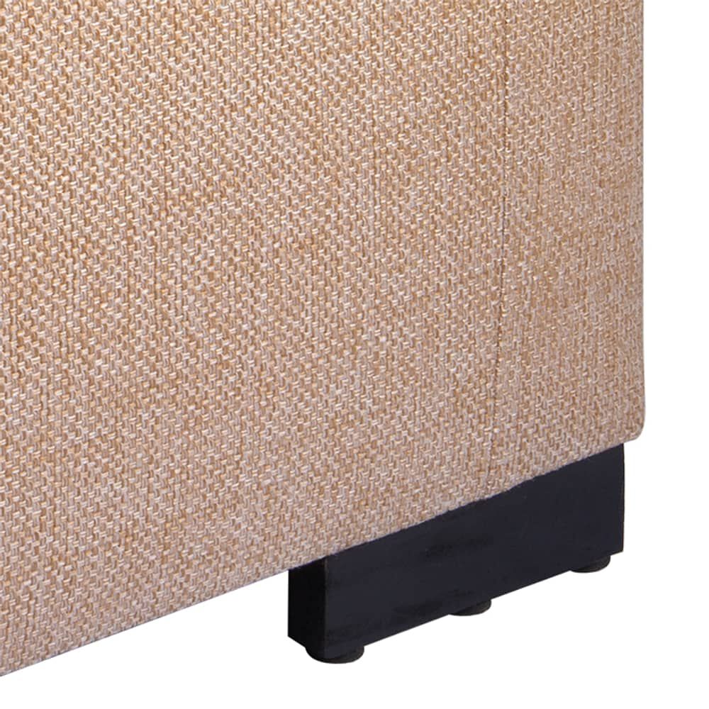 Banqueta Con Ba&uacute;l Leyzy Beige Omega 40x55x105 Cm M&aacute;xima Design image number 3.0