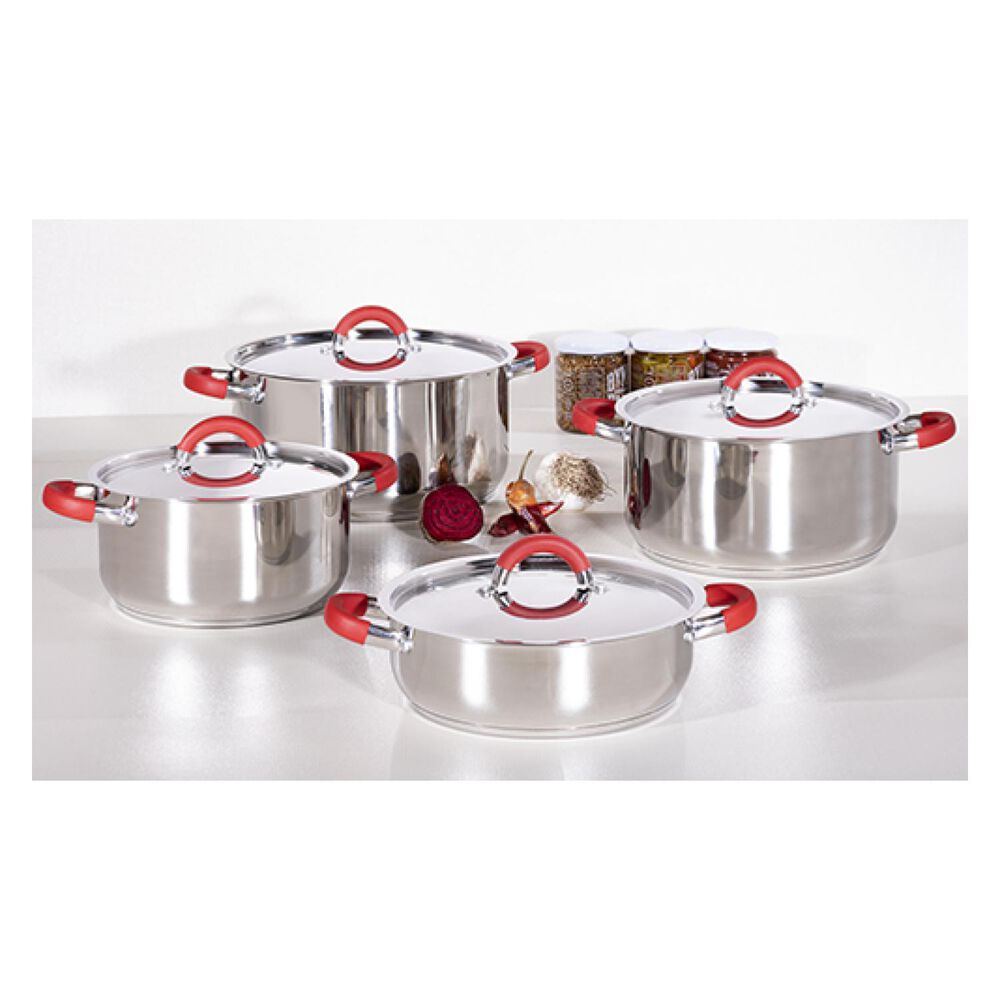 Set De Ollas Bateria De Cocina 8 Piezas Inoxidables Arte Andino image number 1.0