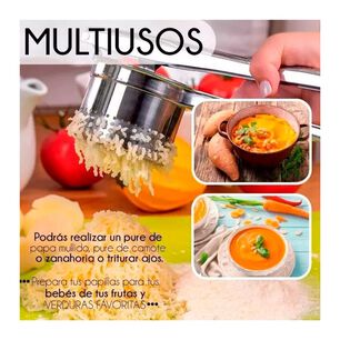Machacador Prensa Aplastador De Papas Pur&eacute; Acero Inoxidable