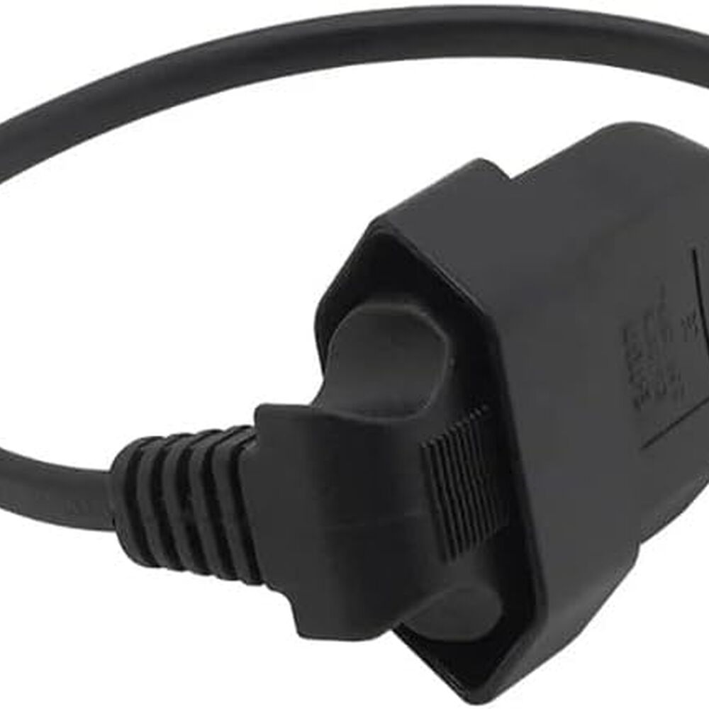 Cable De Extensión Europeo, Enchufe Macho A Hembra 90 Grados De 0.3 Mts image number 3.0