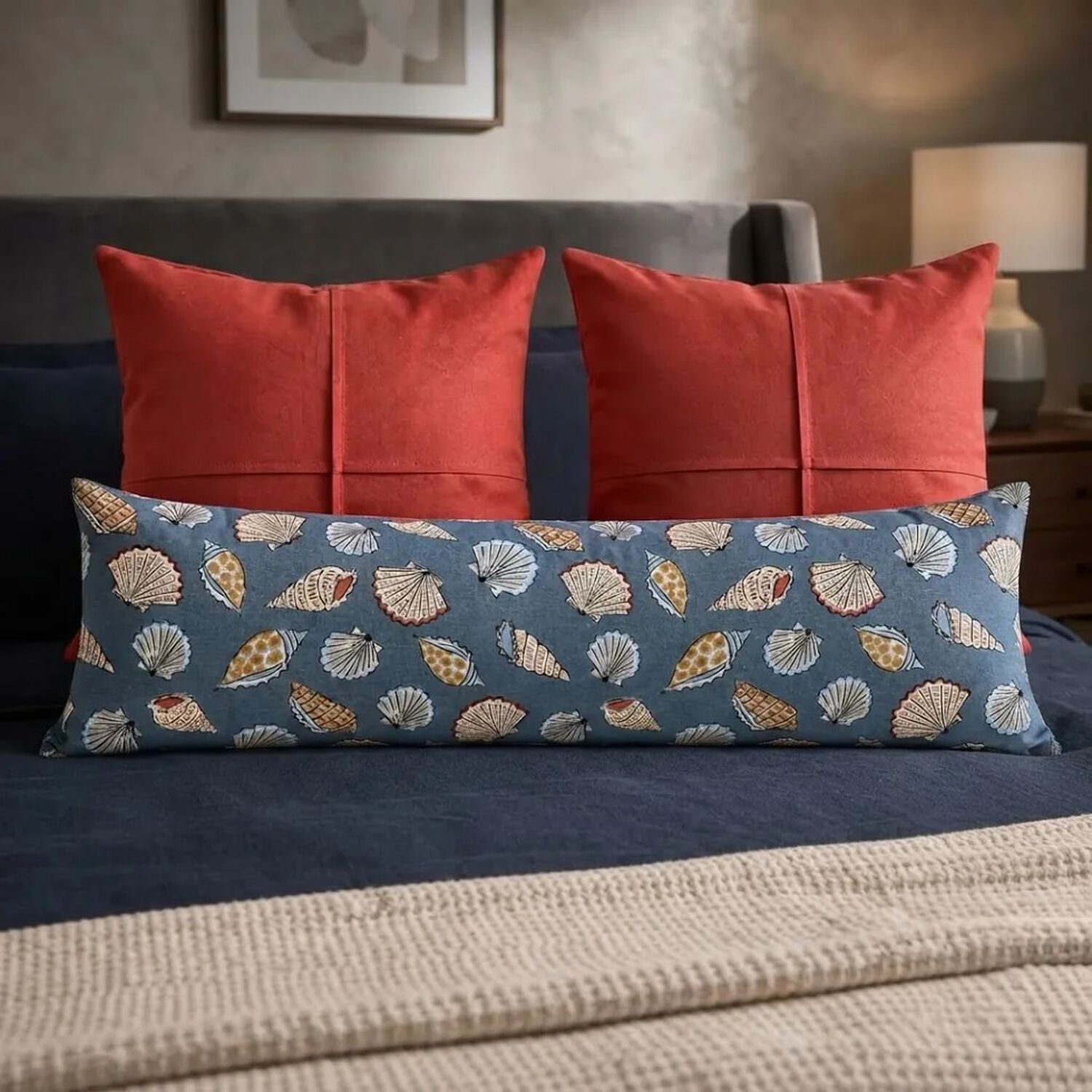 Set De 3 Cojines Decorativos Conchas Del Mar Y Coral image number 0.0