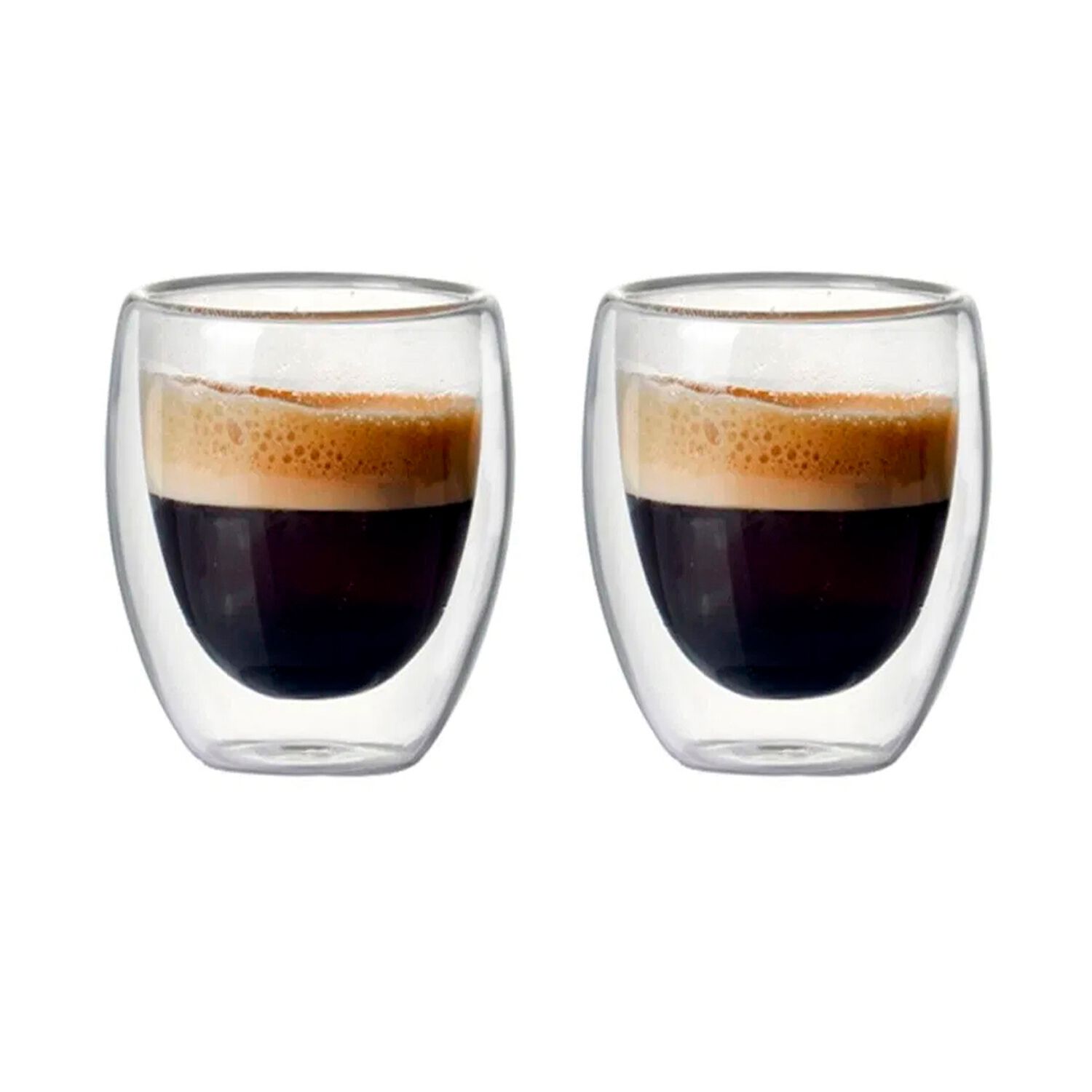 Set 2 Vasos De Caf&eacute; Vidrio Doble Pared 300 Ml image number 1.0