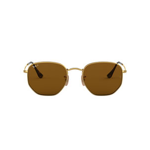 Lentes De Sol Hexagonal Brown Polarizados Ray-ban