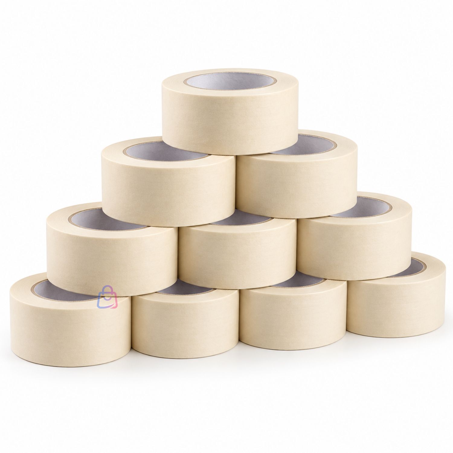 Pack 10 Cintas Enmascarar Masking Tape 24mm X 40m - Ps image number 2.0