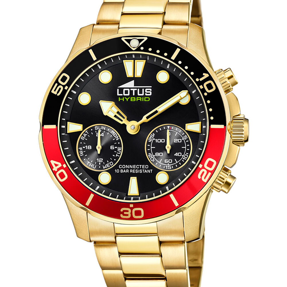 Reloj 18802/4 Lotus Negro Hombre Connected image number 1.0