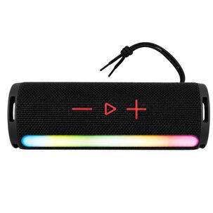Parlante Port&aacute;til Bluetooth Tws Iluminaci&oacute;n Rgb 10w Negro 12hrs