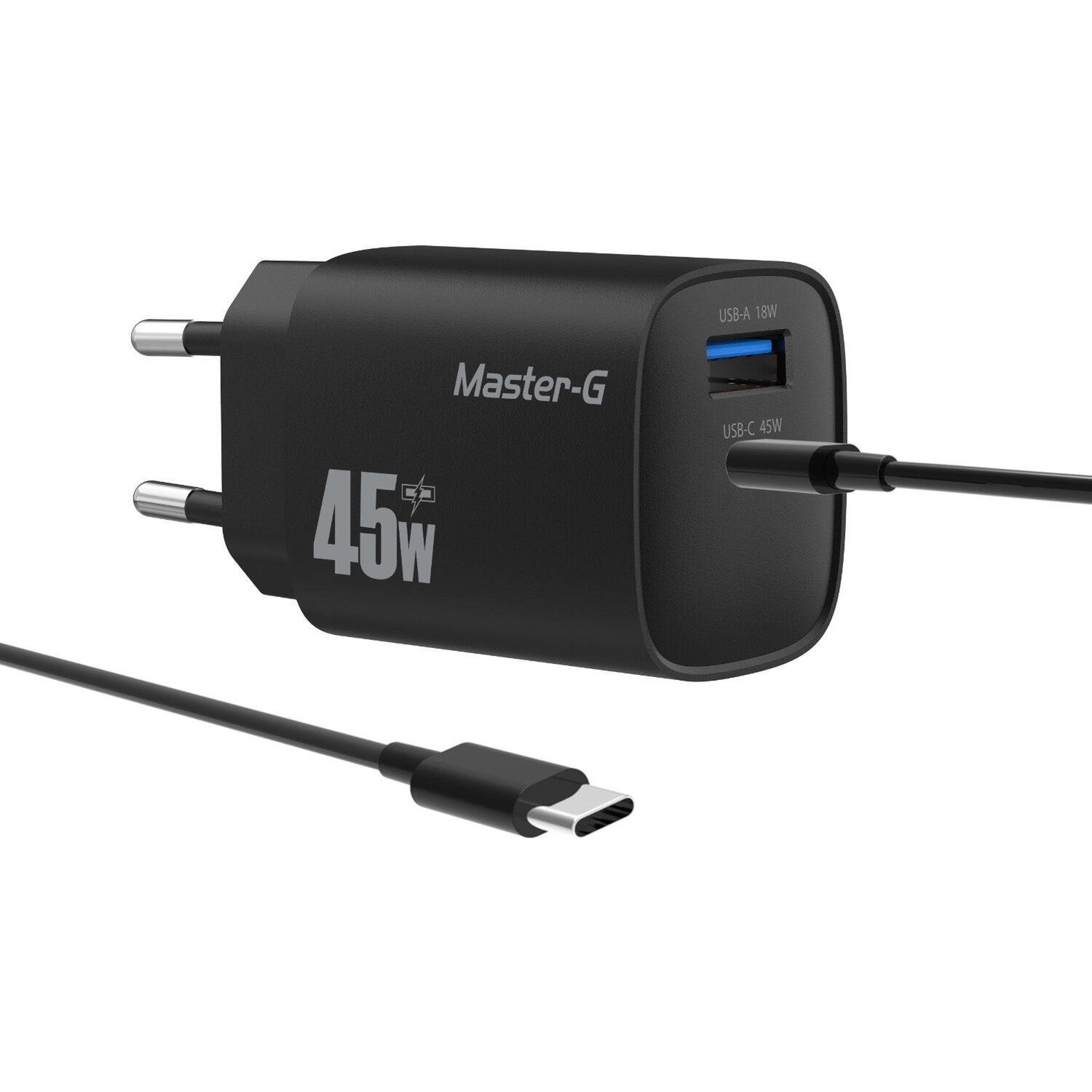 Cargador Port&aacute;til Carga R&aacute;pida 45w + Cable Usb-c Master-g image number 0.0