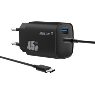Cargador Port&aacute;til Carga R&aacute;pida 45w + Cable Usb-c Master-g