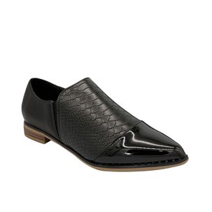 Zapato Para Mujer Croco Negro Danicolle