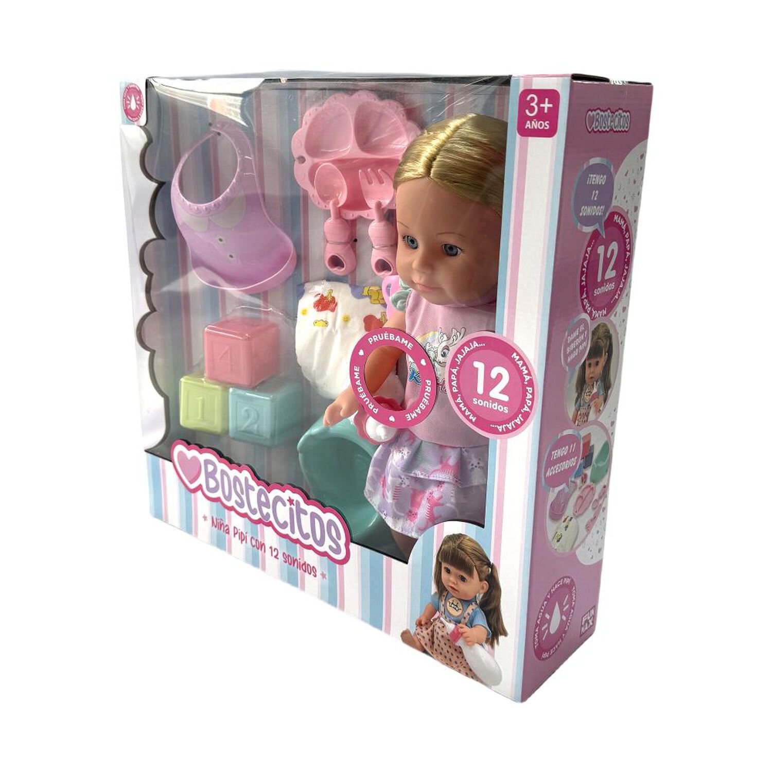 Mu&ntilde;eca Toddler Bostecitos Con Acc 12 Sonidos Ass image number 6.0