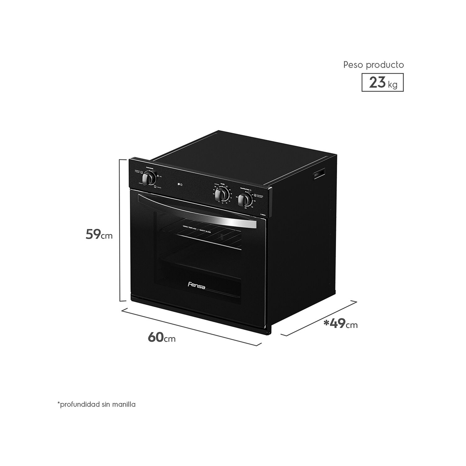 Kit Encimera Fce 4hf T + Campana Fx6160 + Horno F 1060n A image number 6.0