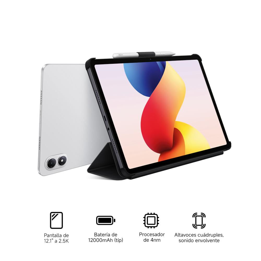 Tablet 12.1" Xiaomi Redmi Pad 2 Pro / 6 GB RAM / 128 GB / Silver + L&aacute;piz + Cover image number 0.0