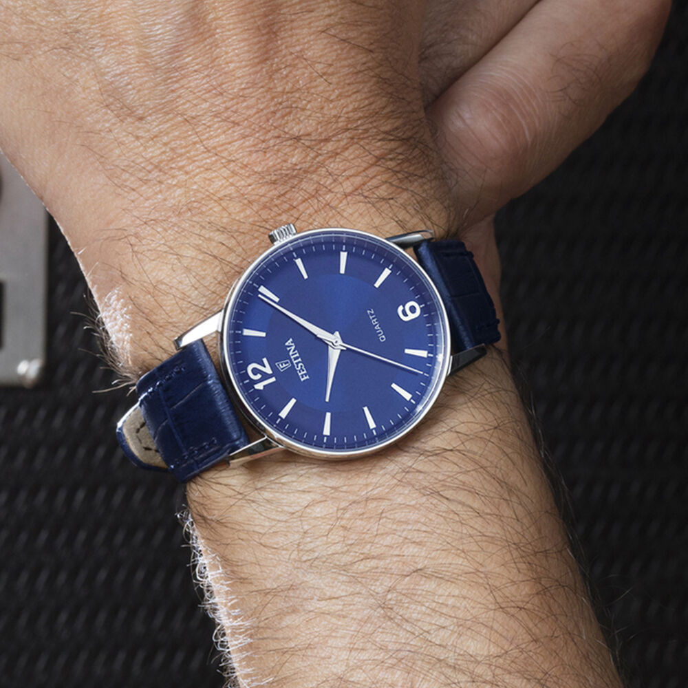 Reloj F20690/3 Festina Azul Hombre Correa Clásico image number 1.0