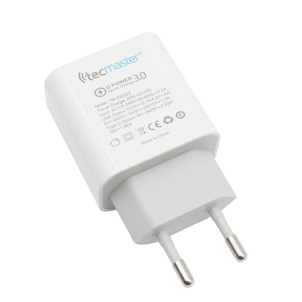 Enchufe Cargador Q30 Dual Pd 20w Tipo C+usb Súper Carga Certificado image number 2.0