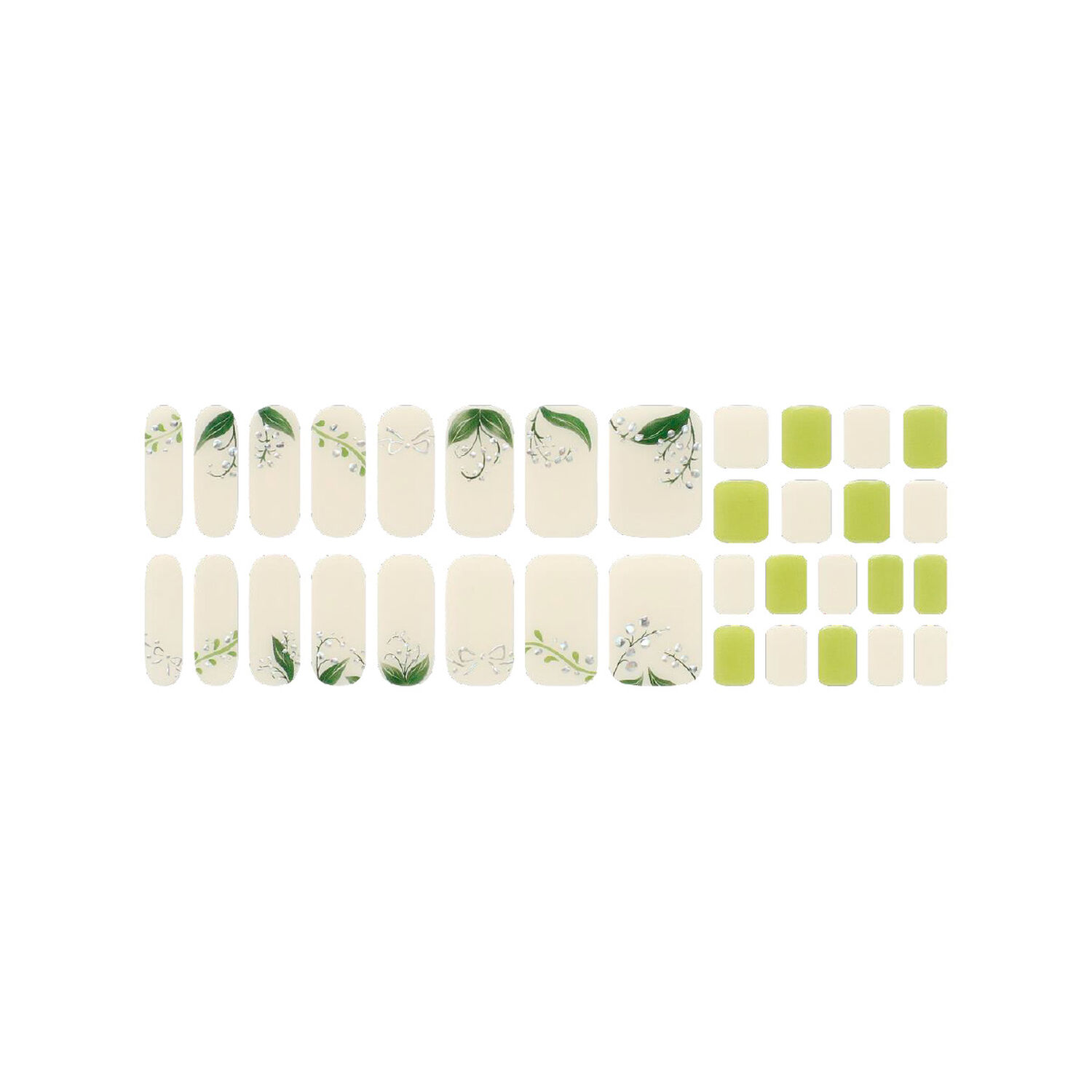 U&ntilde;as Sticker Efecto Gel Tiolla Lily Of The Valley image number 0.0