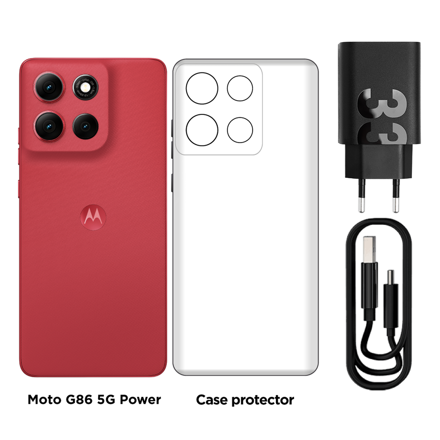 Smartphone Motorola Moto G86 Power / 5G / 256 GB / Cereza / Liberado image number 4.0