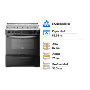 Cocina A Gas Mademsa M 940 T / 5 Quemadores