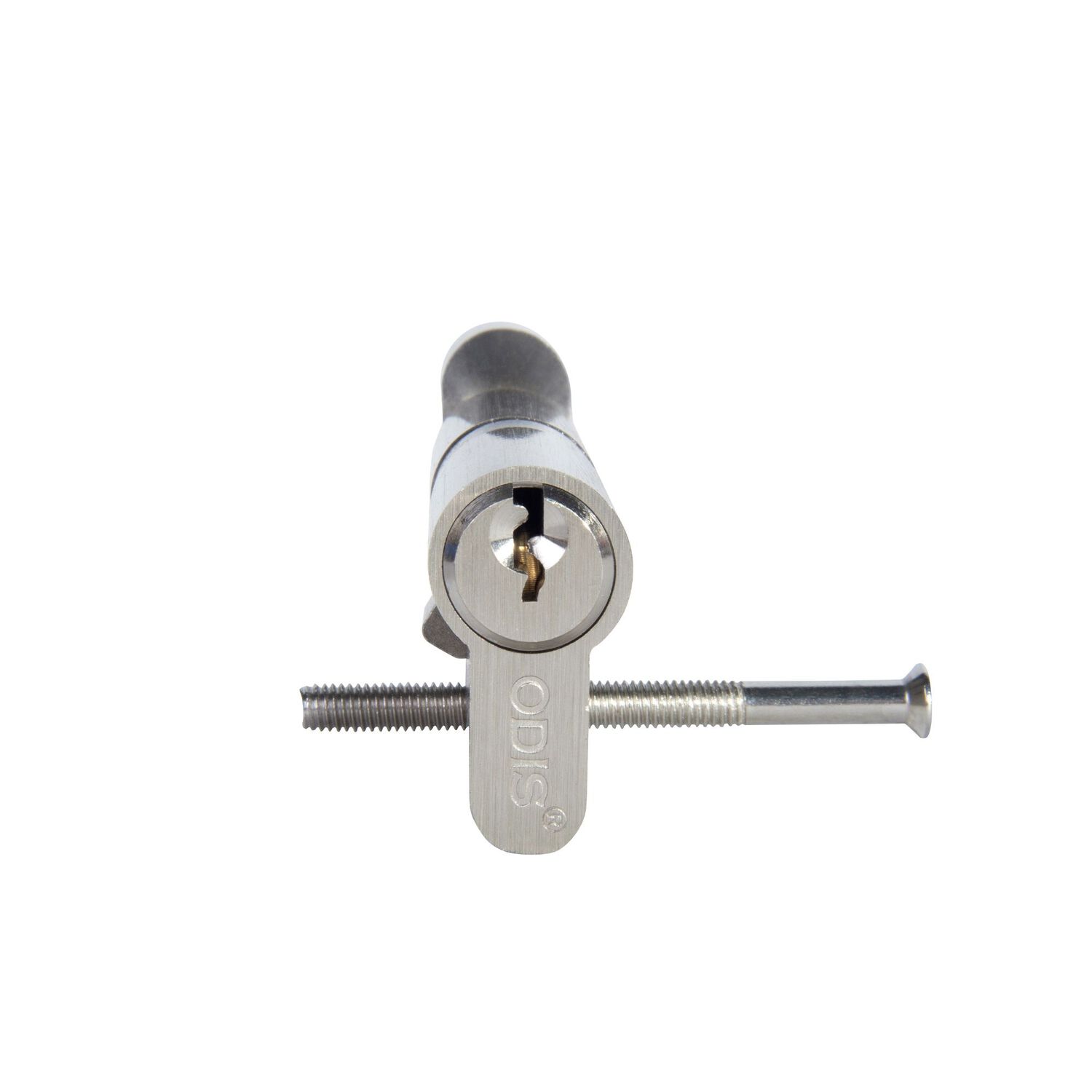 Cilindro Odis Llave-llave Est&aacute;ndar 70mm Plata Satinado 6 Combinaciones image number 3.0