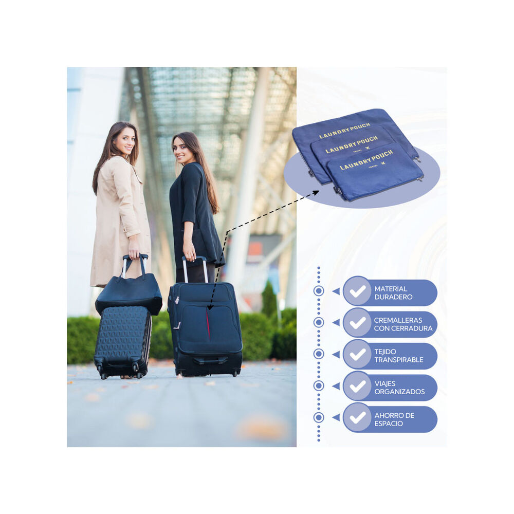 6 Organizadores Para Viaje Pro Outdoor image number 2.0