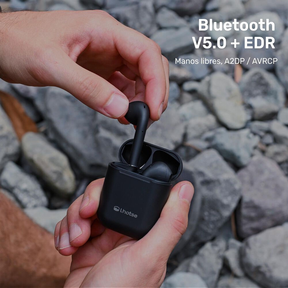 Aud&iacute;fonos Lhotse Bluetooth Inal&aacute;mbrico Rm12 Negro image number 3.0
