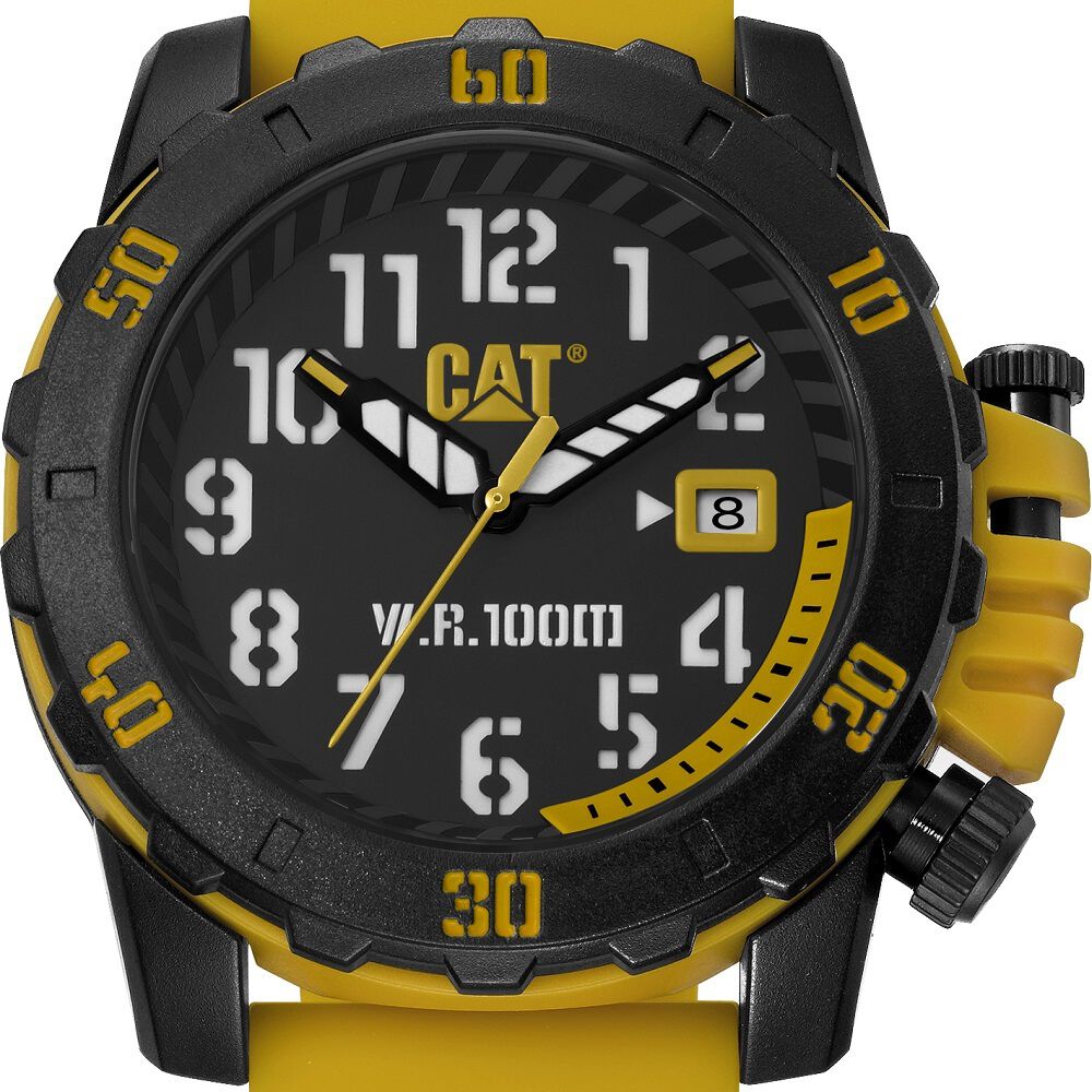 Correa Pulsera Cat Hombre Lk-27 Amarillo image number 2.0