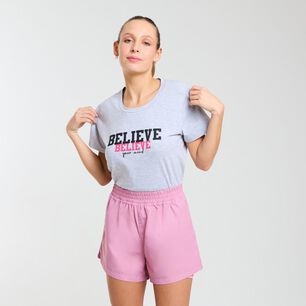 Polera Deportiva Manga Corta Cuello Redondo Mujer Wetland