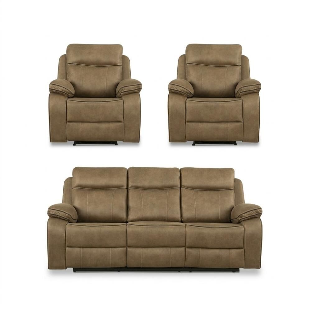 Juego De Living Reclinable Cic Sevilla / 3 Cuerpos + 1 Cuerpo image number 0.0