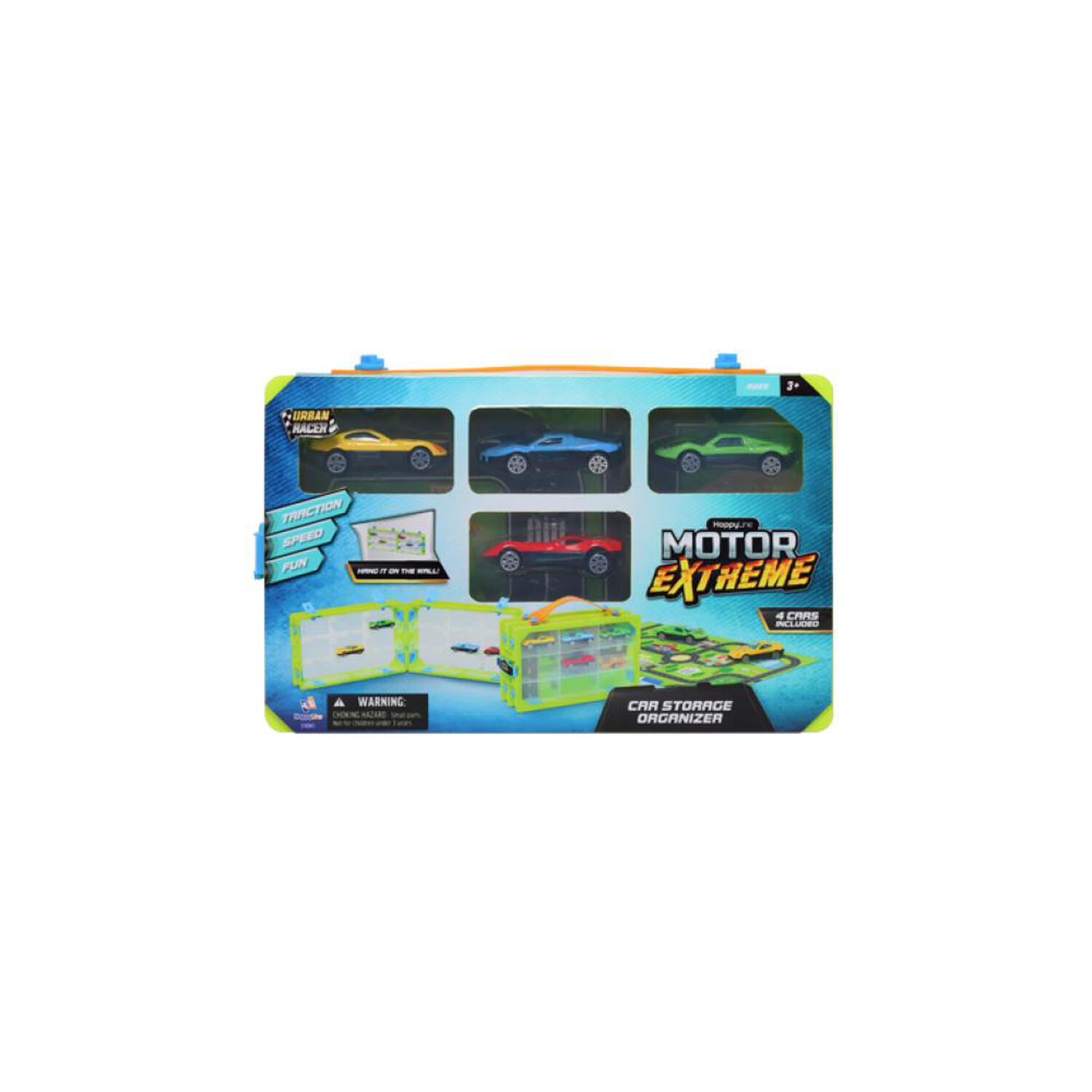 Caja De Almacenamiento Con 4 Autos Die Cast Y Mapa Happy Line image number 5.0