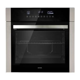 Horno El&eacute;ctrico Empotrable Gr&ouml;ner Inox Touch Triple Vidrio 10f 59l