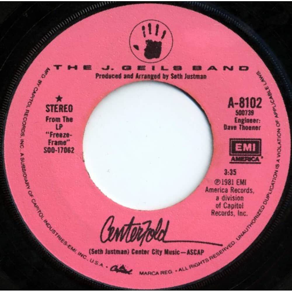 J. Geils Band - Centerfold | 7" Single Vinilo Usado image number 2.0