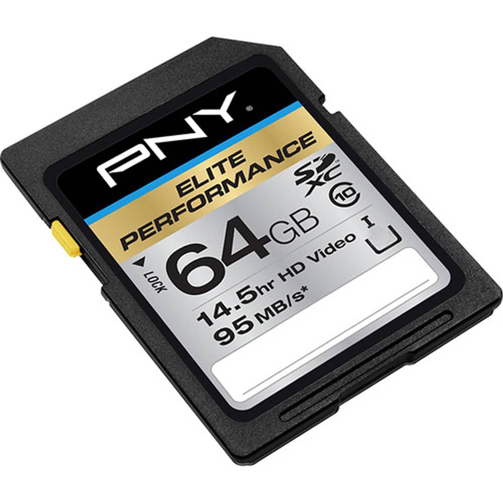 Pny Technologies 64gb Elite Performance Uhs-1 Sdxc Memory Card image number 1.0