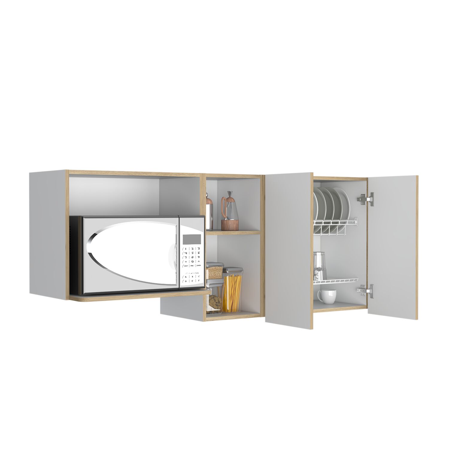 Mueble Superior De Cocina 62x150x34,5 Cm Caf&eacute; Claro image number 1.0