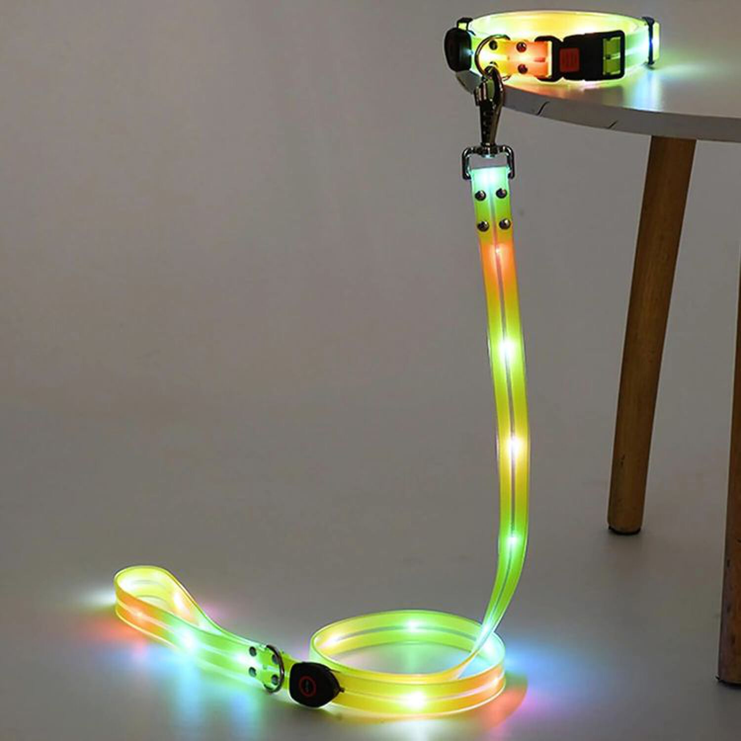 Correa + Collar Con Luces Led Impermeable image number 6.0