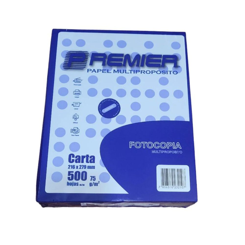Resma Papel Fotocopia Carta 75gr. Premier image number 1.0