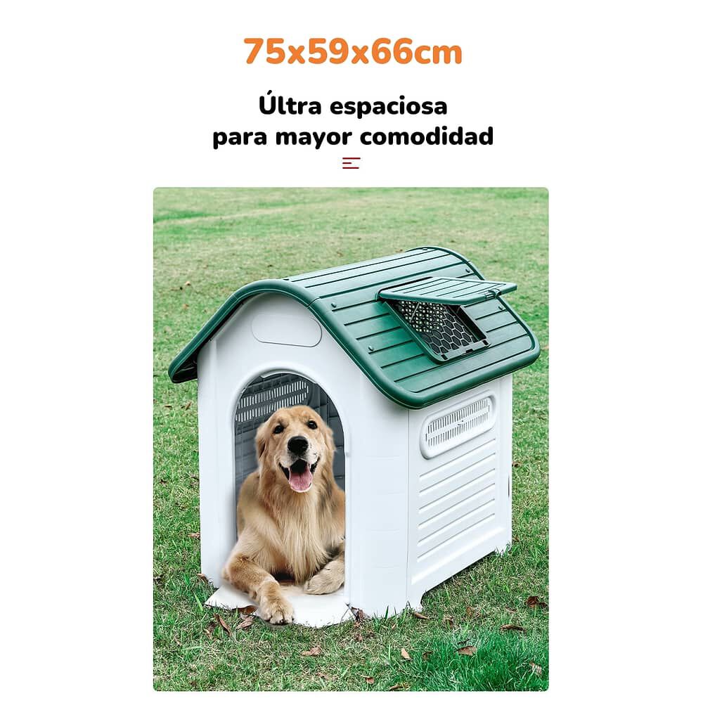 Casa De Perro Mascota Exterior Mediana 75cm Azul Lubabycas image number 5.0