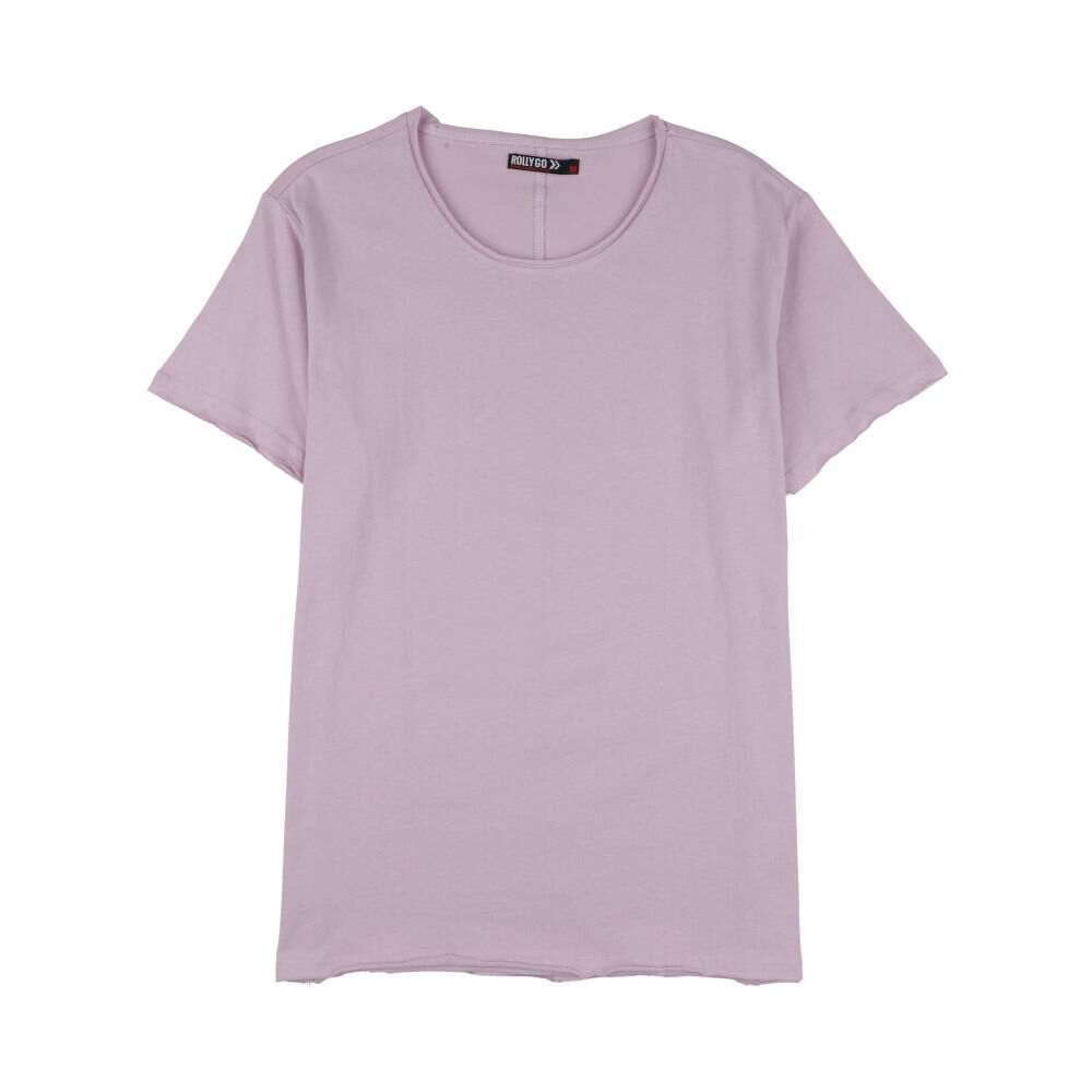 Polera Lisa Slim Fit Manga Corta Cuello Redondo Hombre Rolly Go image number 0.0