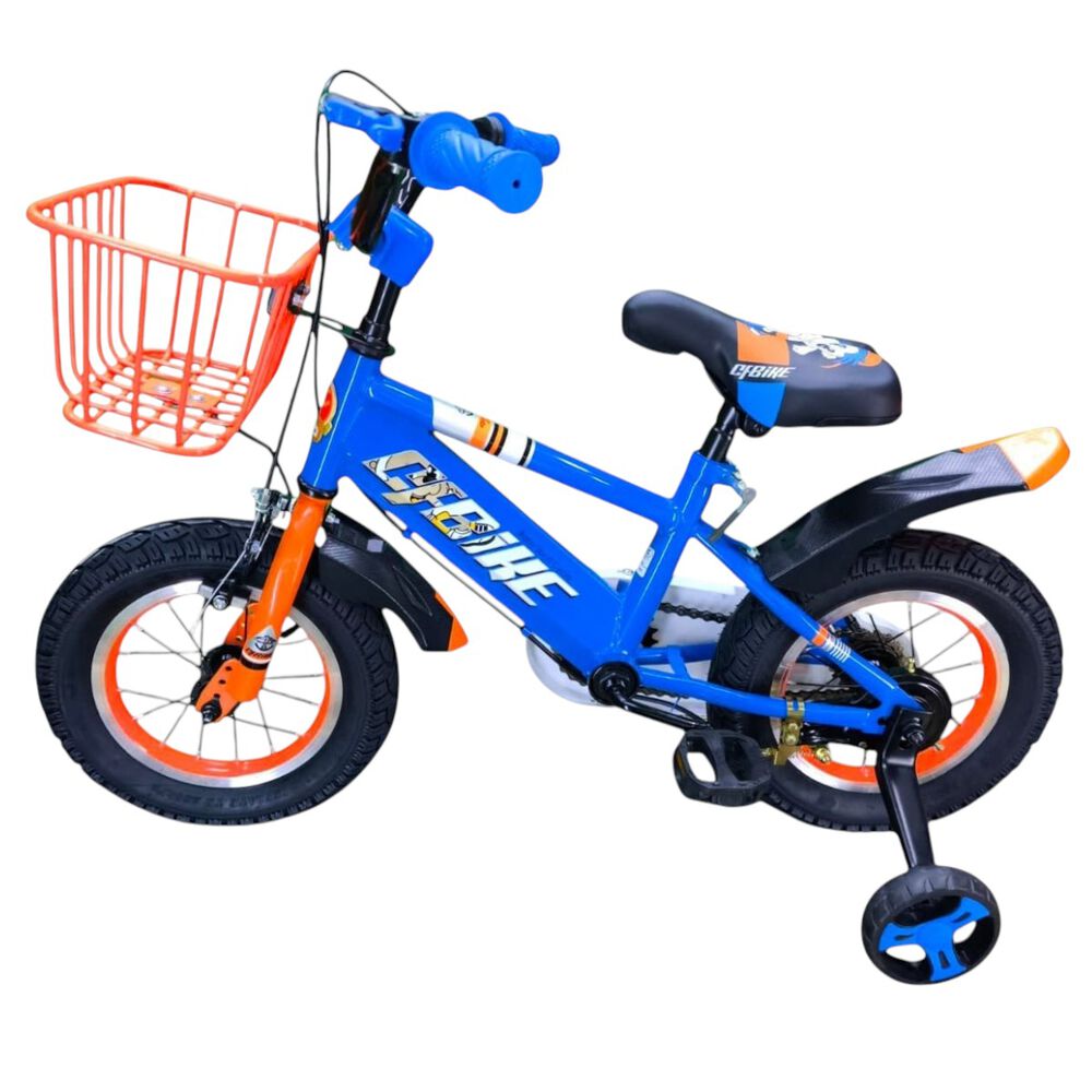 Bicicleta Aro 12 Infantil Cfbike Azul/naranjo image number 5.0