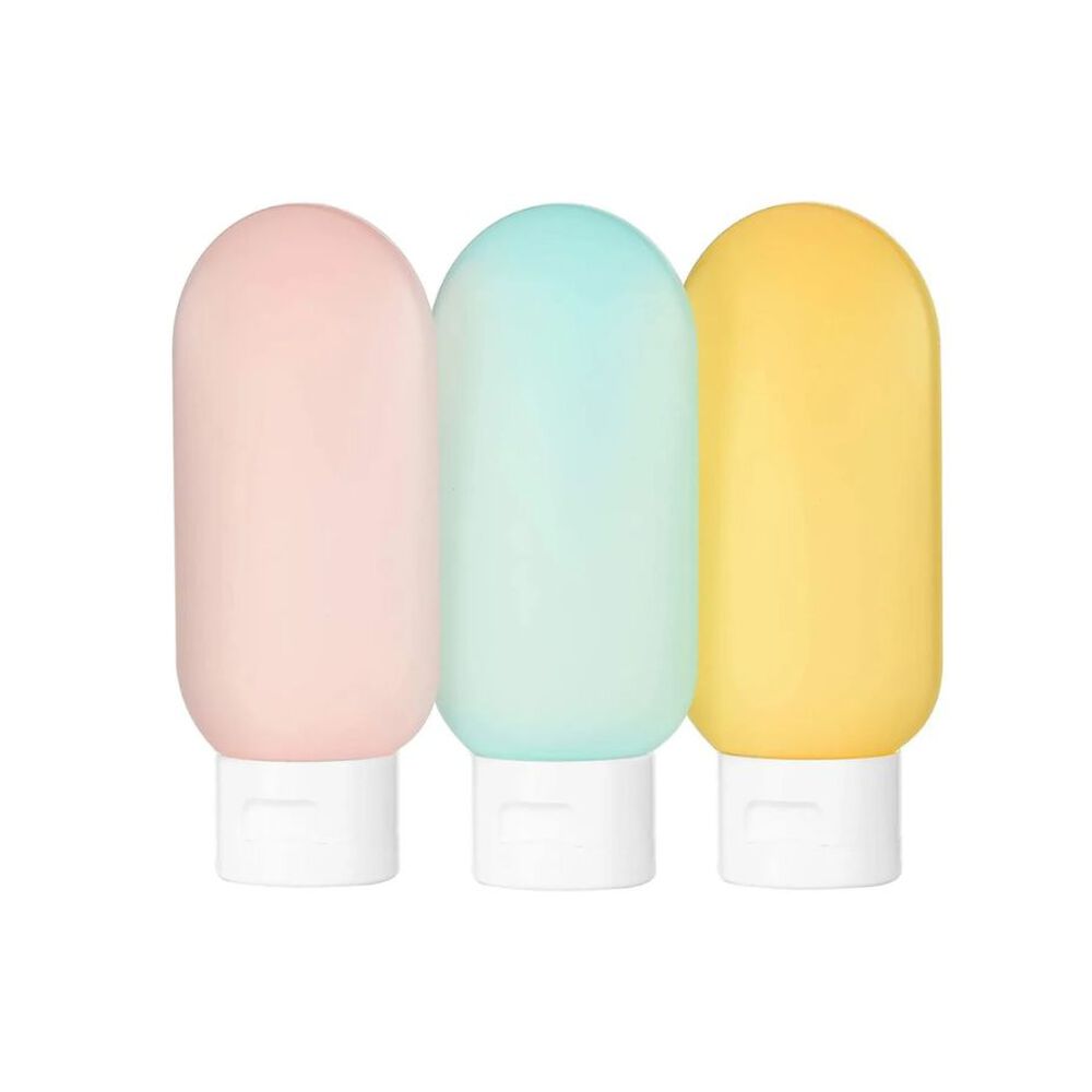 Set 3 Botellas Silicona Recargables Para Viajeros 60 Ml image number 1.0