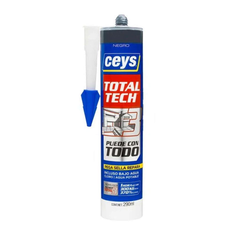 Adhesivo Sellante Totaltech Negro 290ml - Ceys image number 0.0