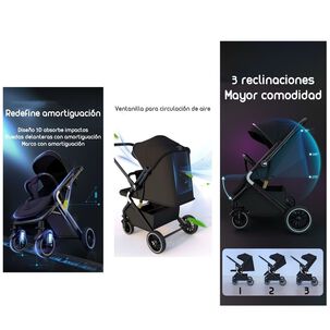 Coche De Paseo Reversible Premium Lubabycas Universo