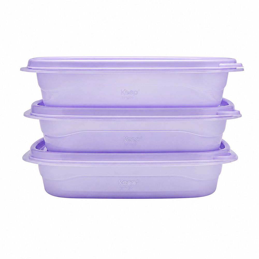 Set 3 Contenedores Herm&eacute;ticos Apilables Keep 950ml - Ps image number 0.0