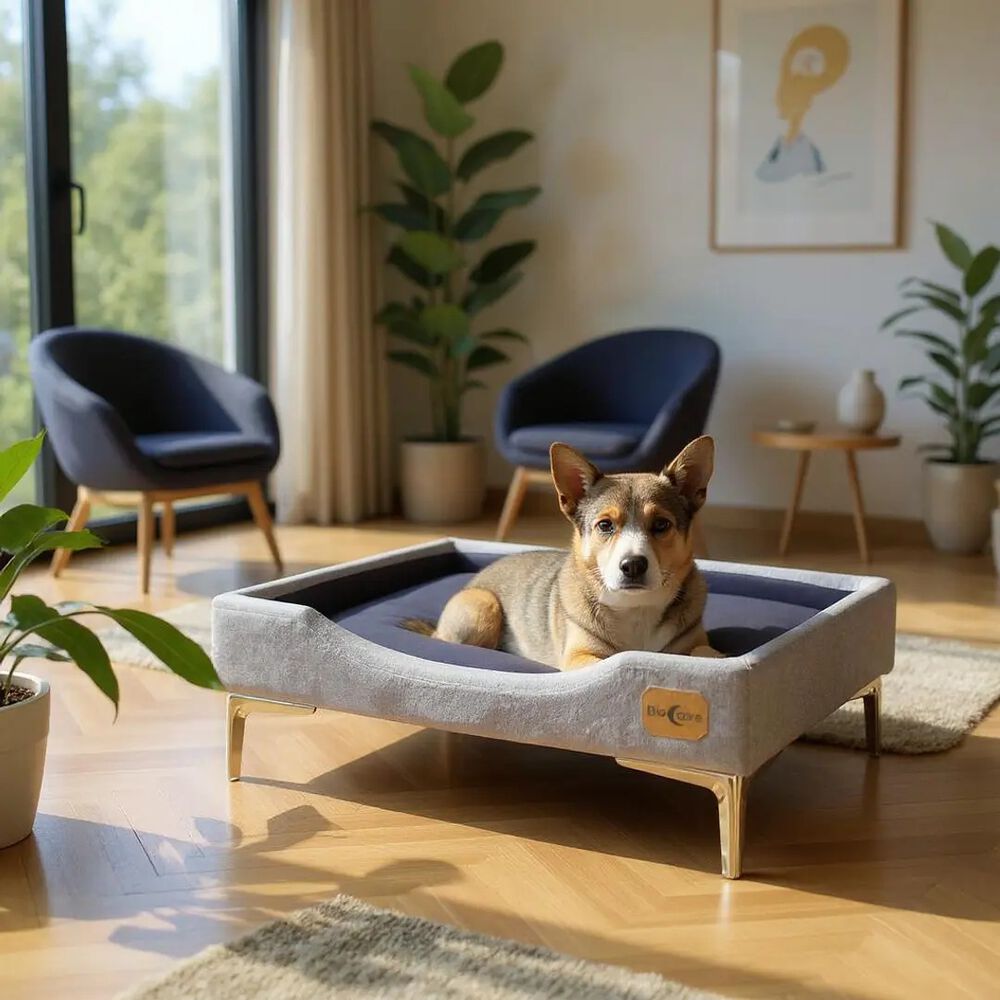 Cama De Mascotas - Talla S (55x40 Cm) / Pata Cromada 15 Cm image number 0.0