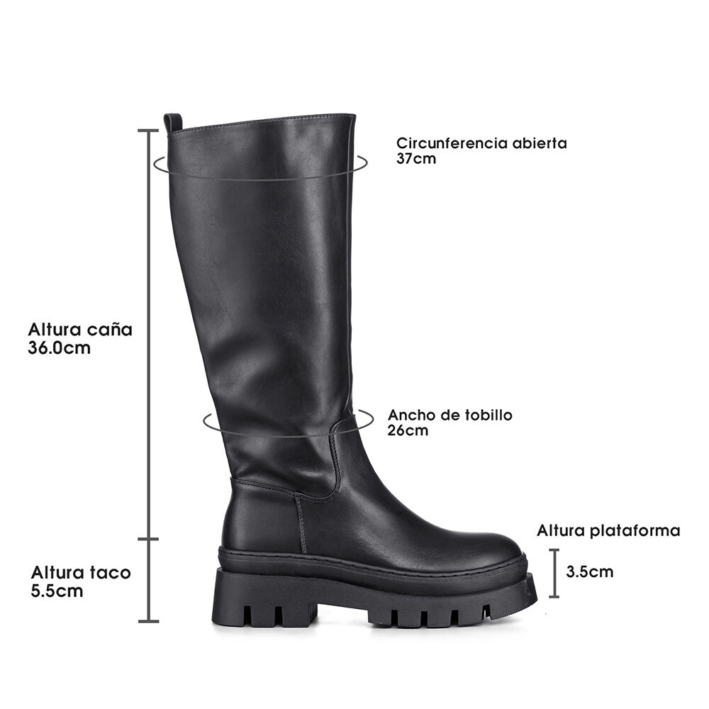 Botas Largas Casual Plataforma Vintage Mujer Weide Hx510 image number 6.0