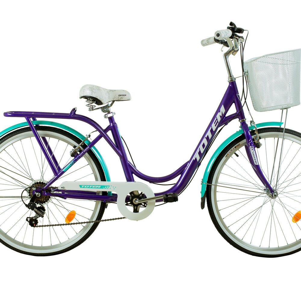 Bicicleta Totem City Dama Aro 26 Morado Turquesa image number 1.0