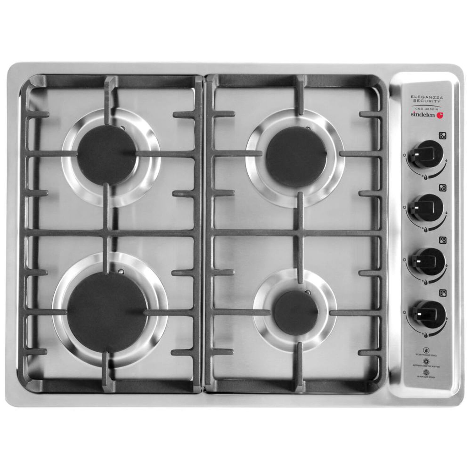 Kit De Cocina Sindelen Horno Empotrado HE-7200IN + Encimera A Gas CEG-4650IN + Campana CA-635PNG / 4 Quemadores image number 3.0