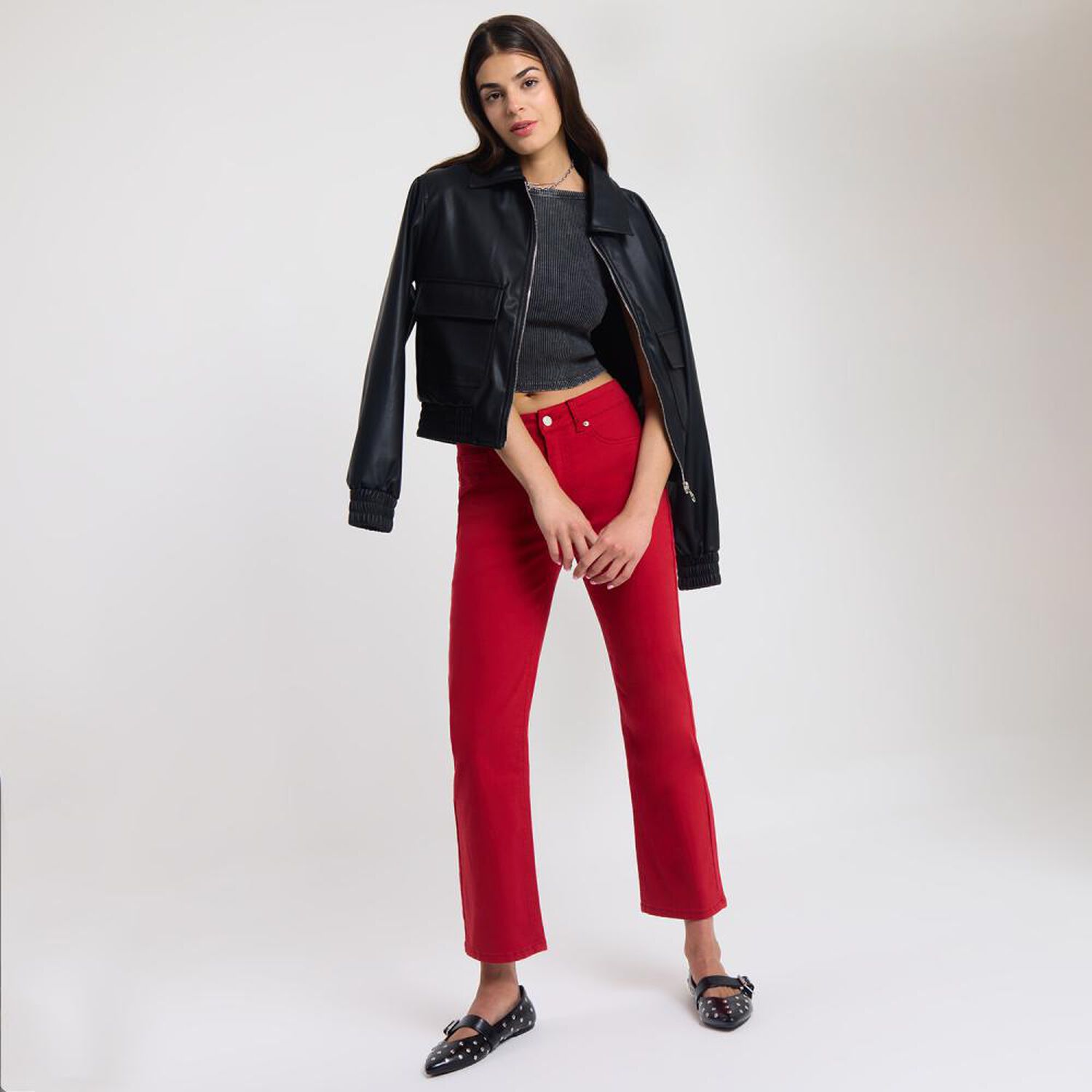 Jeans Tiro Medio Mom Mujer Rolly Go image number 1.0