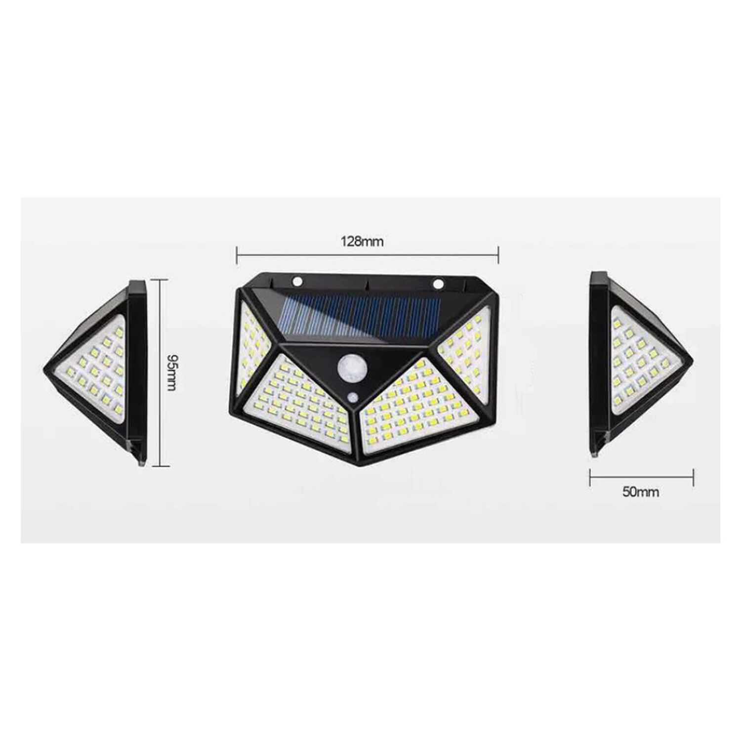 Luz Solar De Pared Exterior Con Sensor De Movimiento 100 Led Impermeable image number 4.0