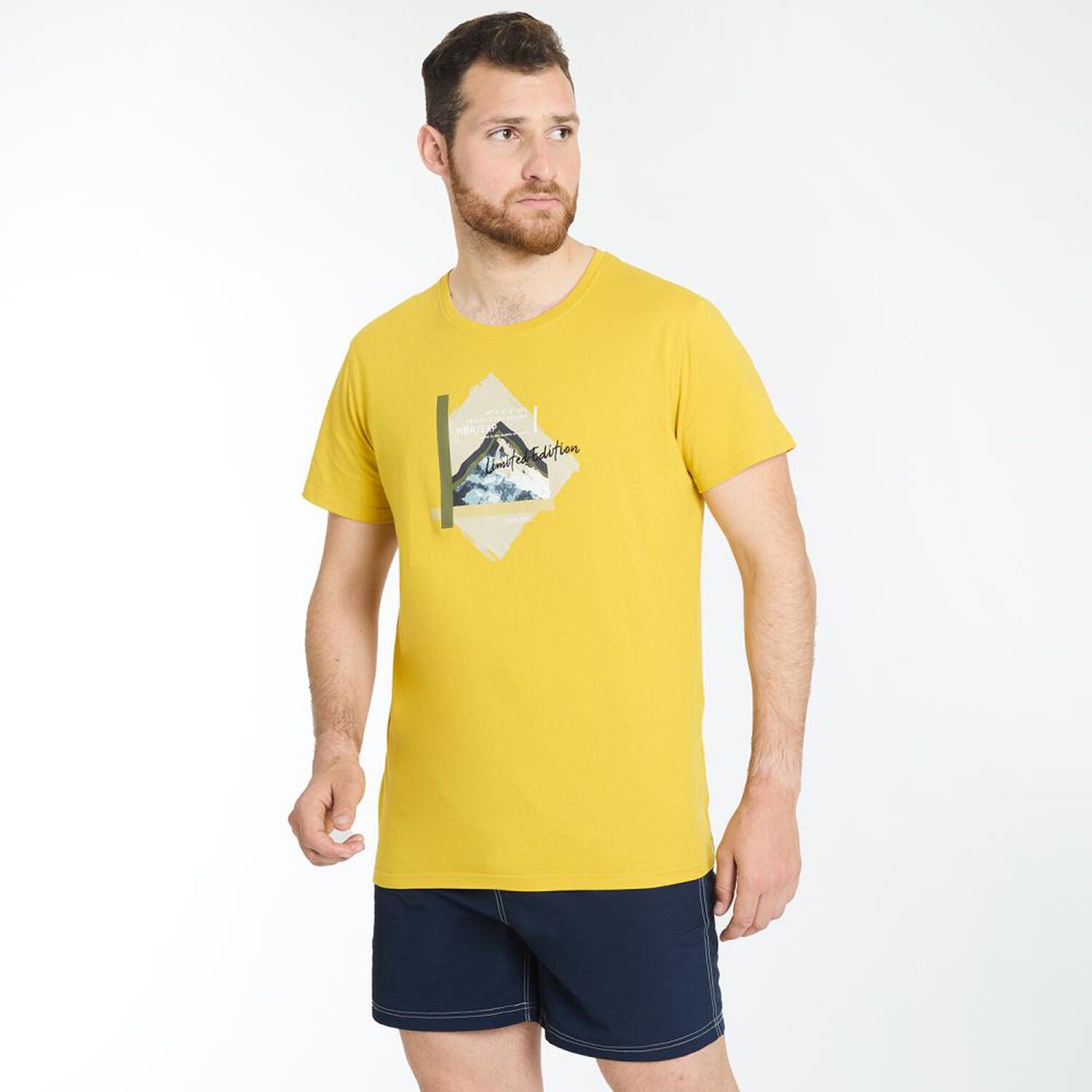 Polera Regular Manga Corta Cuello Redondo Hombre Peroe image number 2.0